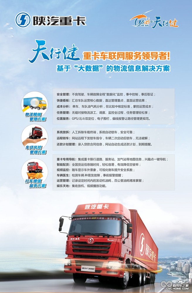 智能重卡 智行中國——陜汽天行健化解運營(yíng)難題 商用車(chē)之家訊