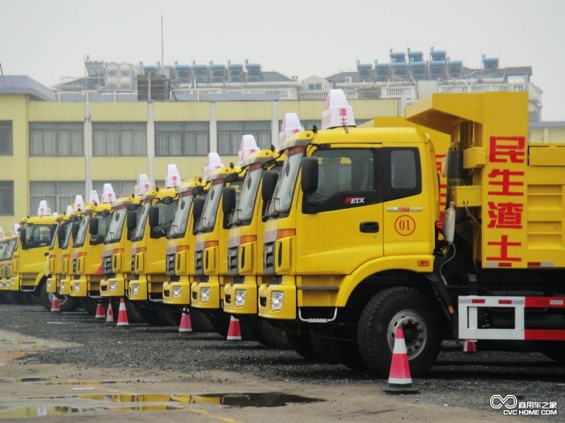 2014年我國卡車(chē)企業(yè)角逐渣土車(chē)市場(chǎng)
