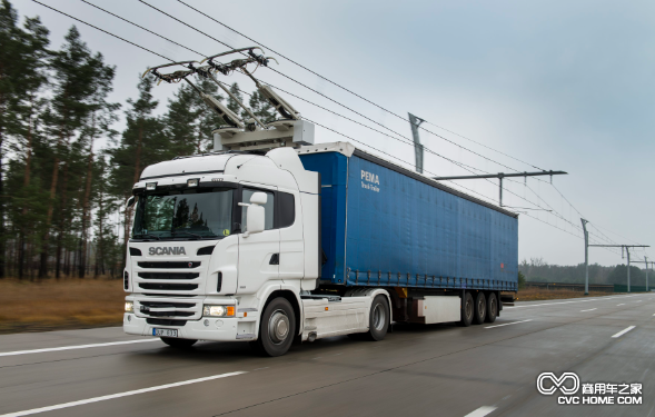 斯堪尼亞G 360 4×2，配備受電弓的電動(dòng)卡車(chē)正在西門(mén)子電氣化跑道上進(jìn)行試驗2 商用車(chē)之家
