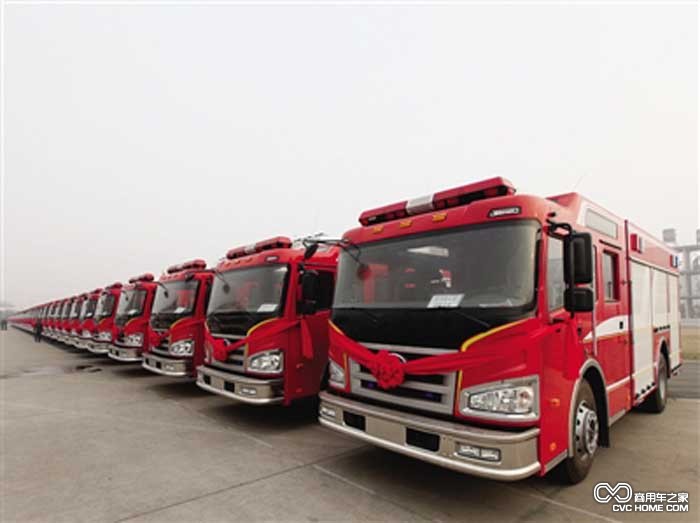 搭載奧威發(fā)動(dòng)機的消防車(chē)