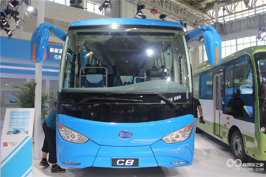 2016北京道路運輸展 比亞迪C8純電動(dòng)客車(chē)