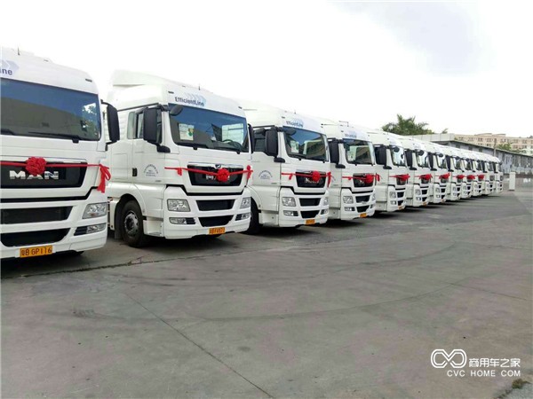 3. 曼恩商用車(chē)向深圳穩安物流交付20臺牽引車(chē).jpg